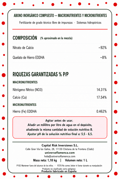 Combo Solucion Nutritiva Hoja y Fruto Liquido 1 Litro