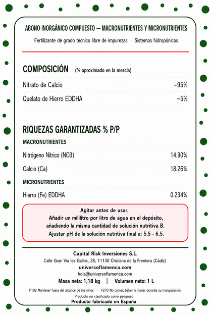 Pack Solucion Nutritiva Hoja Liquido 1 Litro